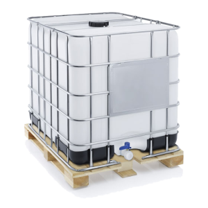 Container IBC/GRG 1000 litres standard avec palet de bois