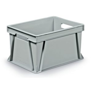Solid euro container with open handles 400x300x230