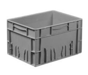 Solid euro container with integrated label holder   400x300x235