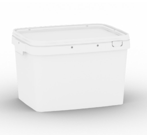 Cubo rectangular con tapa 20,95L