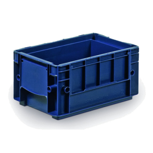 Caja KLT con etiquetero integrado y base VDA 297x198x147