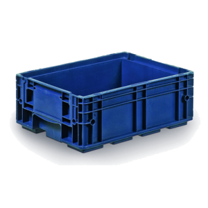 Klt box with integrated label holder and vda base (396x297x147)