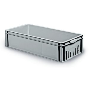 Solid euro container with integrated label holder 800x400x200