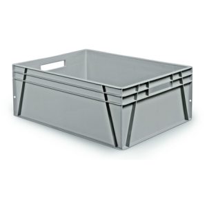 Solid euro container with open handles 800x600x300