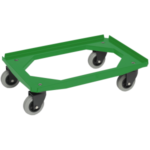 Standard cart 600x400 with 4 swivel wheels