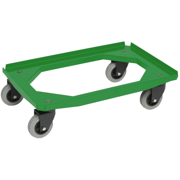 Standard cart 600x400 with 4 swivel wheels