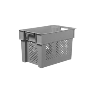 Caja fondo perforado y paredes rejadas 600x400x400
