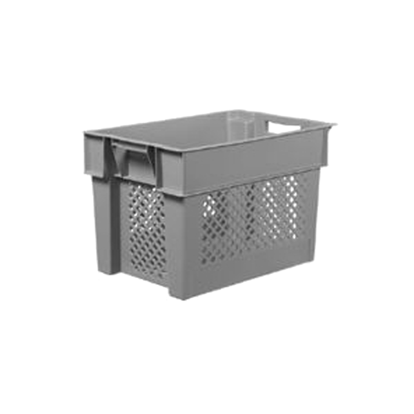 Caja fondo perforado y paredes rejadas 600x400x400