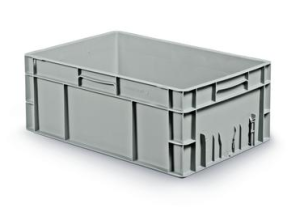 Euro-Contenedor sólido con etiquetero integrado 600x400x235