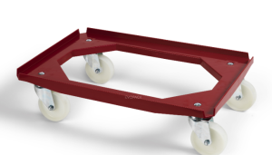 Light cart 600x400 with 4 swivel wheels