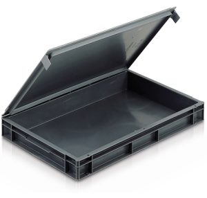 Solid euro container with lid