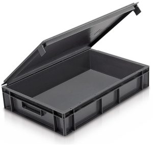 Solid euro container with lid