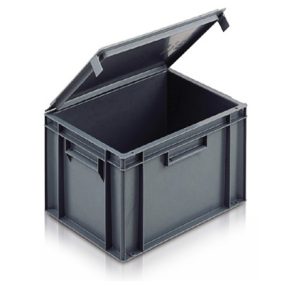 Solid euro container with lid