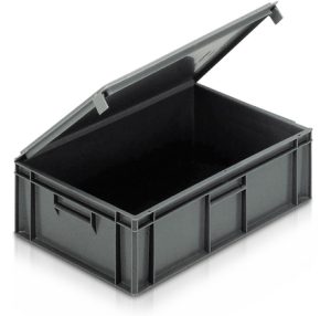Solid euro container with lid