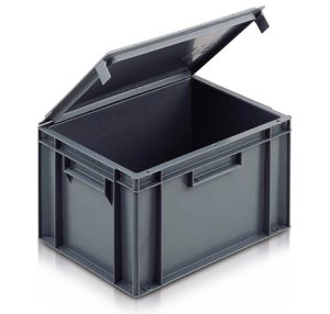 Solid euro container with lid