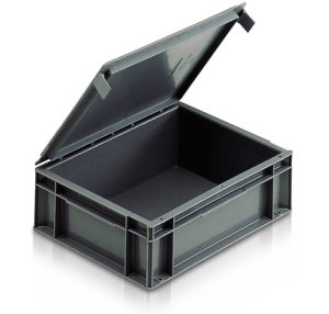 Solid euro container with lid