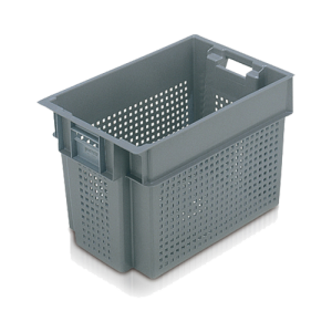Caja fondo perforado y paredes rejadas 600x400x400