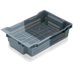 Caja fondo perforado y paredes rejadas 600x400x117