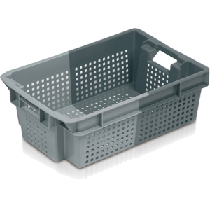 Caja fondo perforado y paredes rejadas 600x400x200