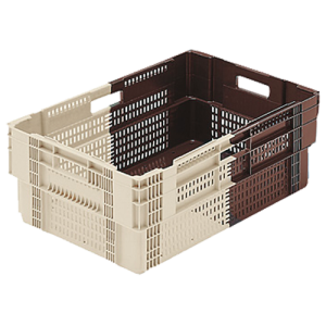 Caja fondo perforado y paredes rejadas 600x400x232