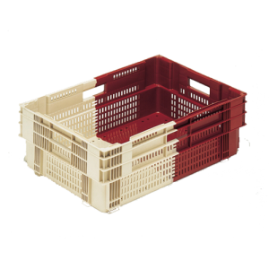 Caja fondo sólido y paredes rejadas 600x400x191