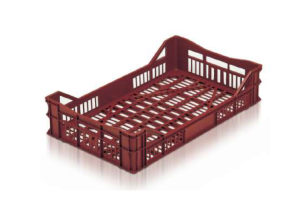 White 750x450x165mm perforated box