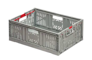 Boîte pliante perforée 400x300x114 mm
