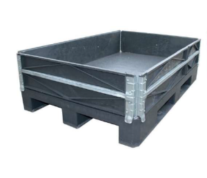 Collar cerco para palets 1200x800x200 mm Bisagras Galvanizadas