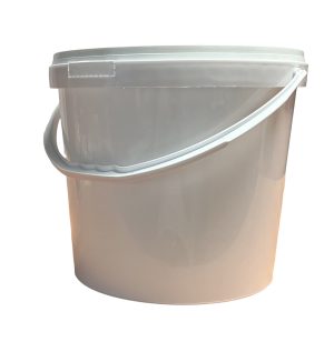 Seau cylindrique avec couvercle et poignée plastique ADR