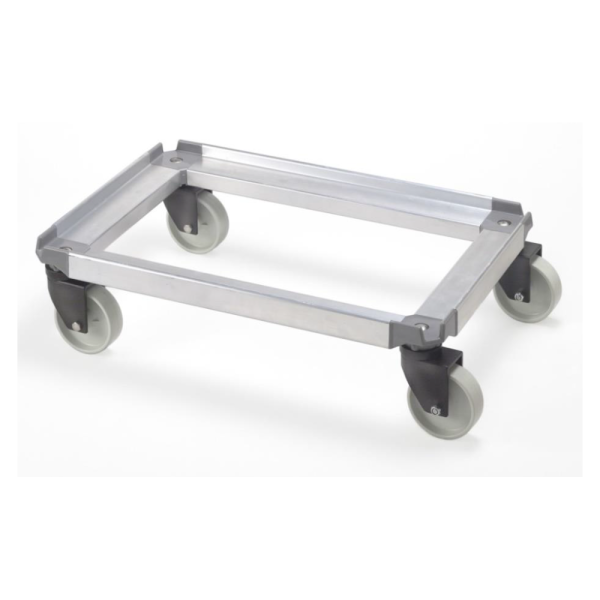 Aluminum cart 800x600 with 4 swivel wheels