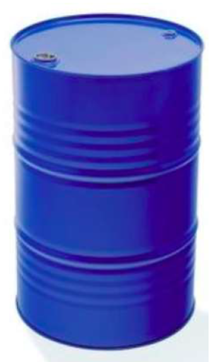 Bidon Epoxy métal 2 bouches 230L Bleu