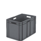 Solid stackable box