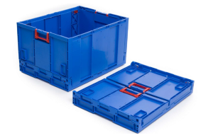 Caisse Pliante 800x600x465 mm Bleu