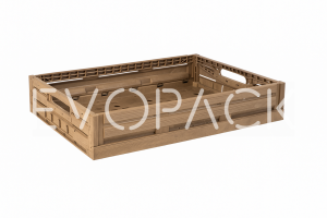 CAJA PLEGABLE PP CERRADA 600x400x113 mm MADERA CAJA PLEGABLE PP CERRADA 600x400x113 mm MADERA
